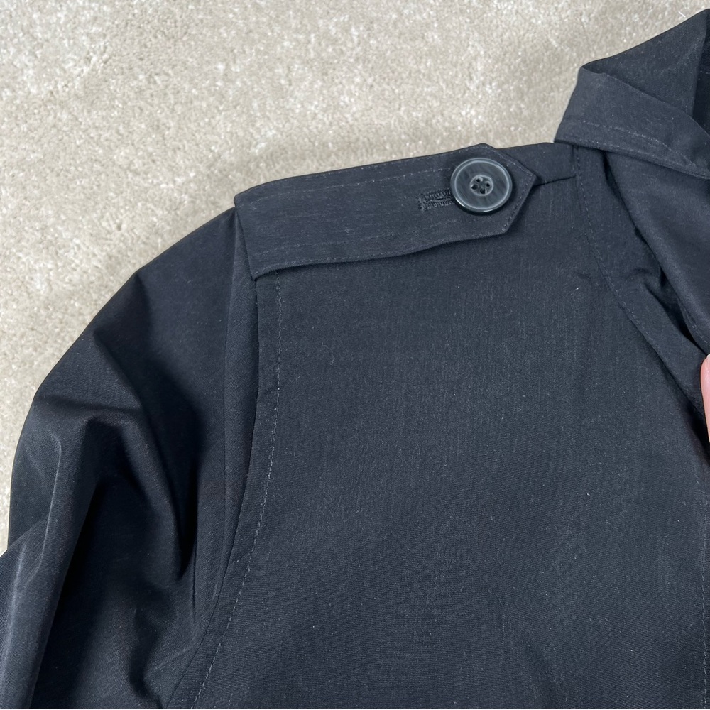 Relativity Jacket Black Button Front Collared Pol… - image 5